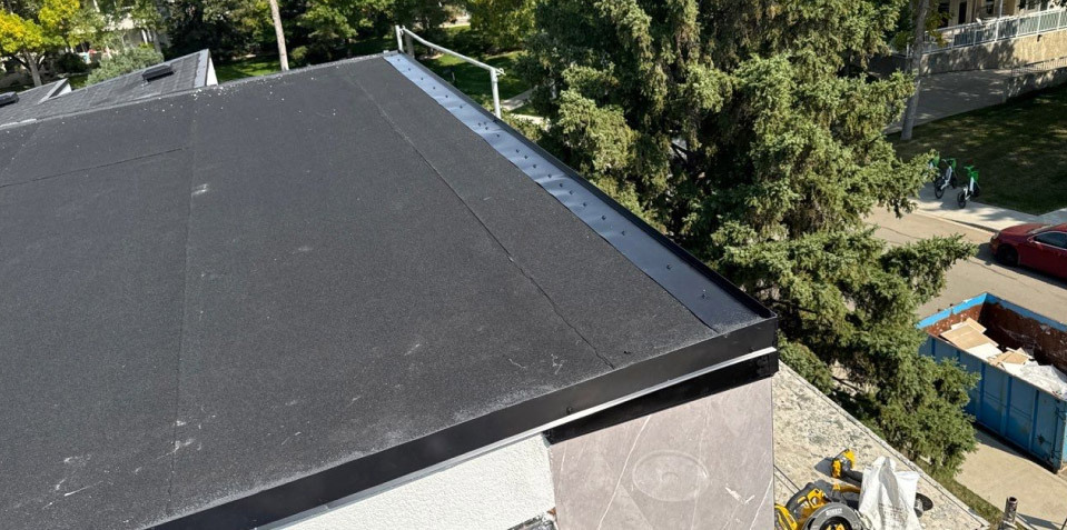 a roof that will have cold process roofing installed
